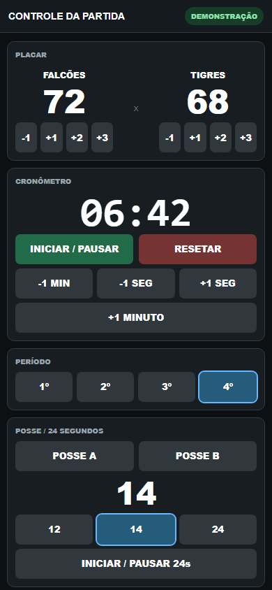Controle real do APITA PRO no celular